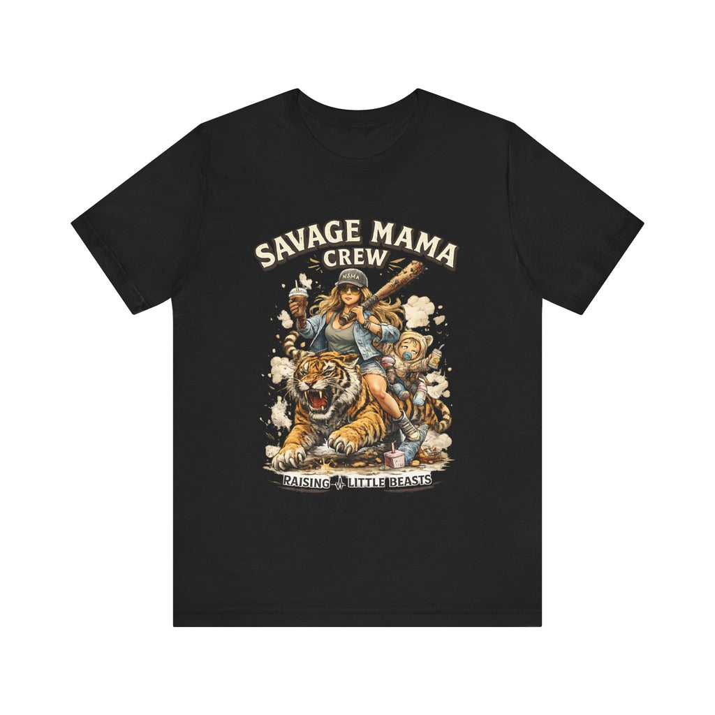 Savage Mama Crew Shirt  Funny Mom T Shirt, Strong Mom Graphic Tee, Cool Mom Life Gift