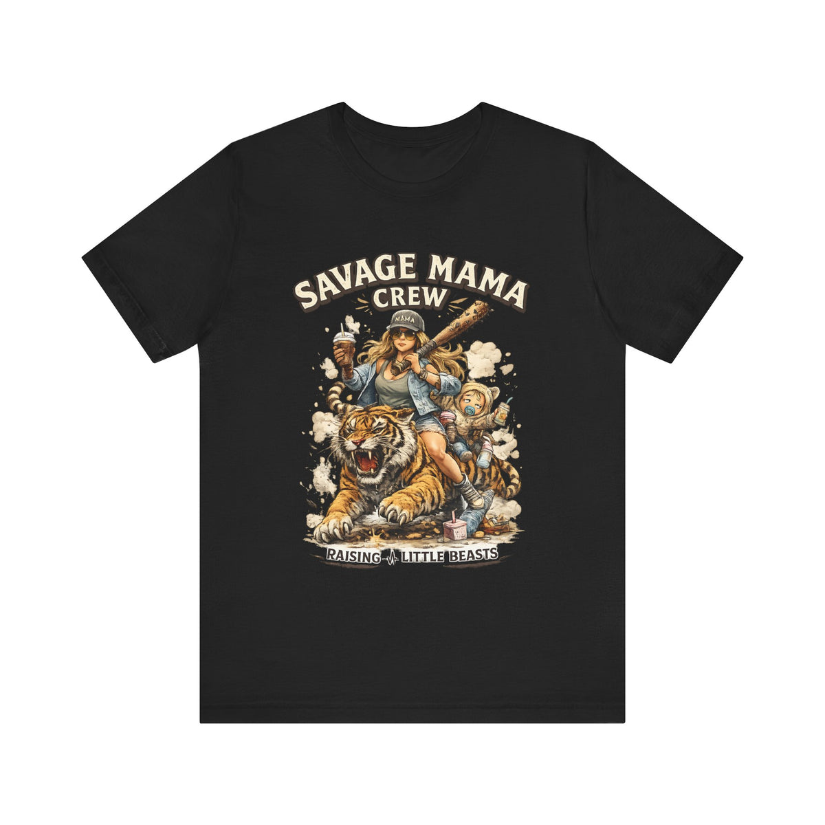 Savage Mama Crew Shirt  Funny Mom T Shirt, Strong Mom Graphic Tee, Cool Mom Life Gift