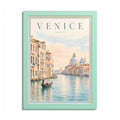 Venice Italy Vintage Framed Poster – Venetian Canal Wall Art