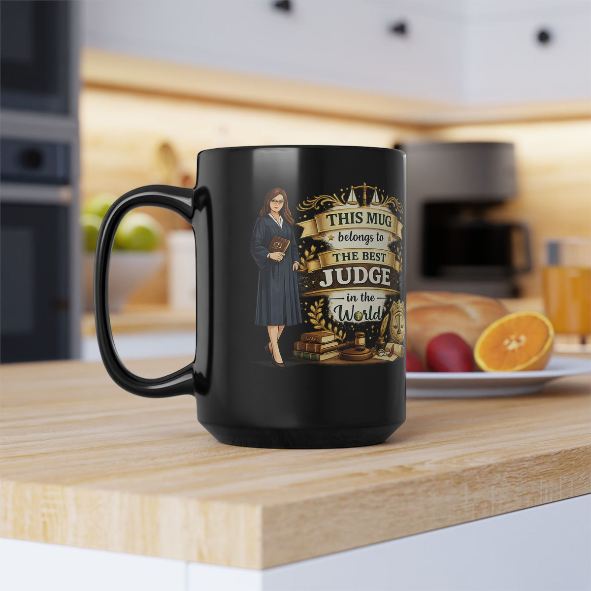 Best Judge Mug This Mug Belongs To The Best Judge in The World, Judge Gift Coffee Mug, Law Office Cup