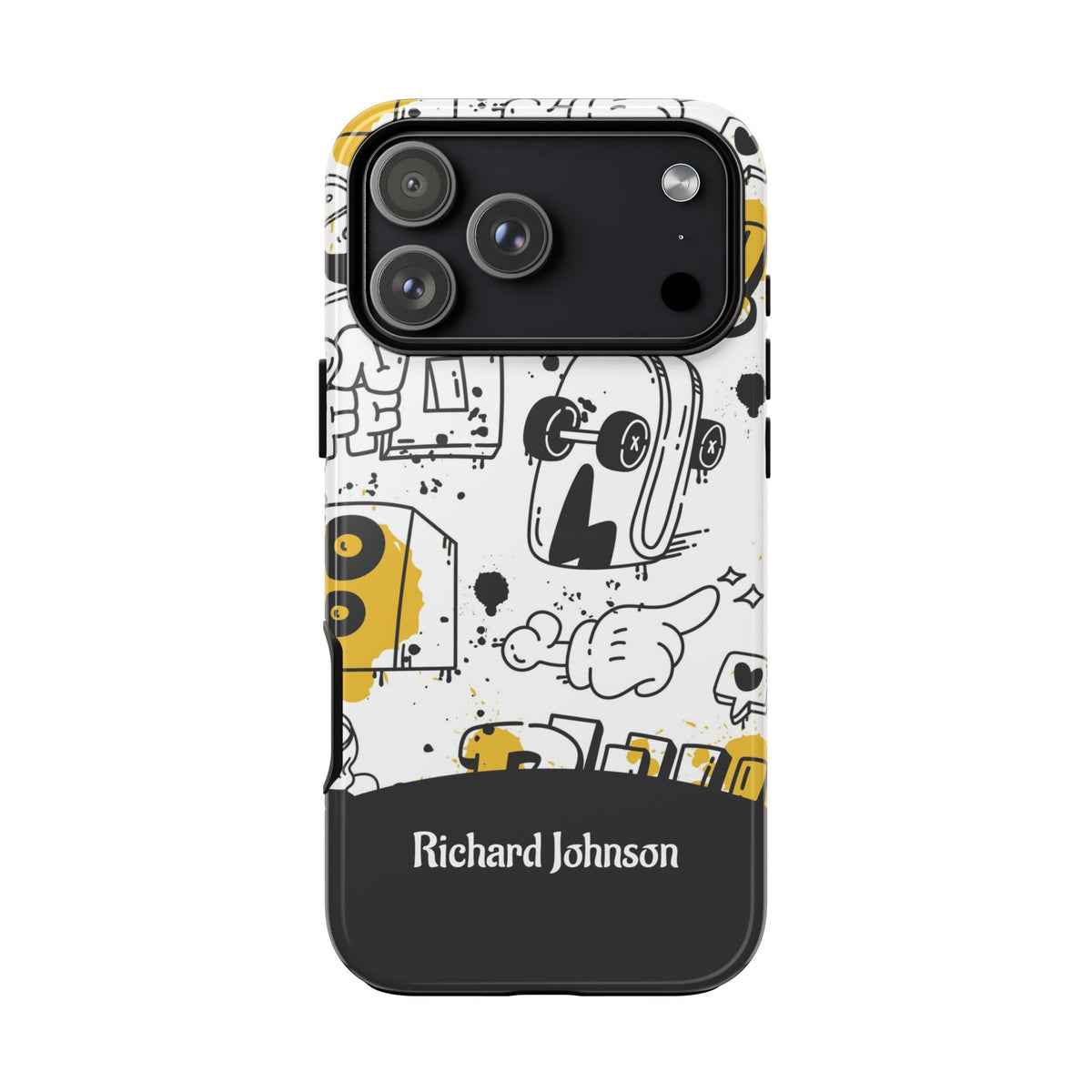 Personalized Graffiti Phone Case with Name – Urban Doodle Tough Case