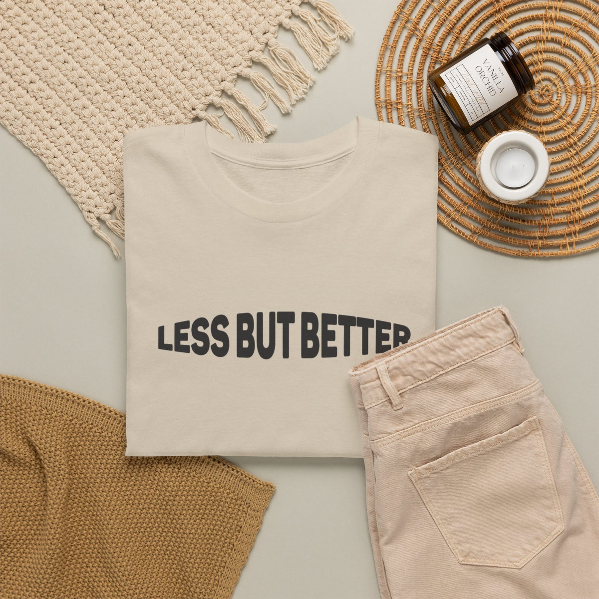 Less Is More T-Shirt – Minimalist Unisex Casual Slogan Tee