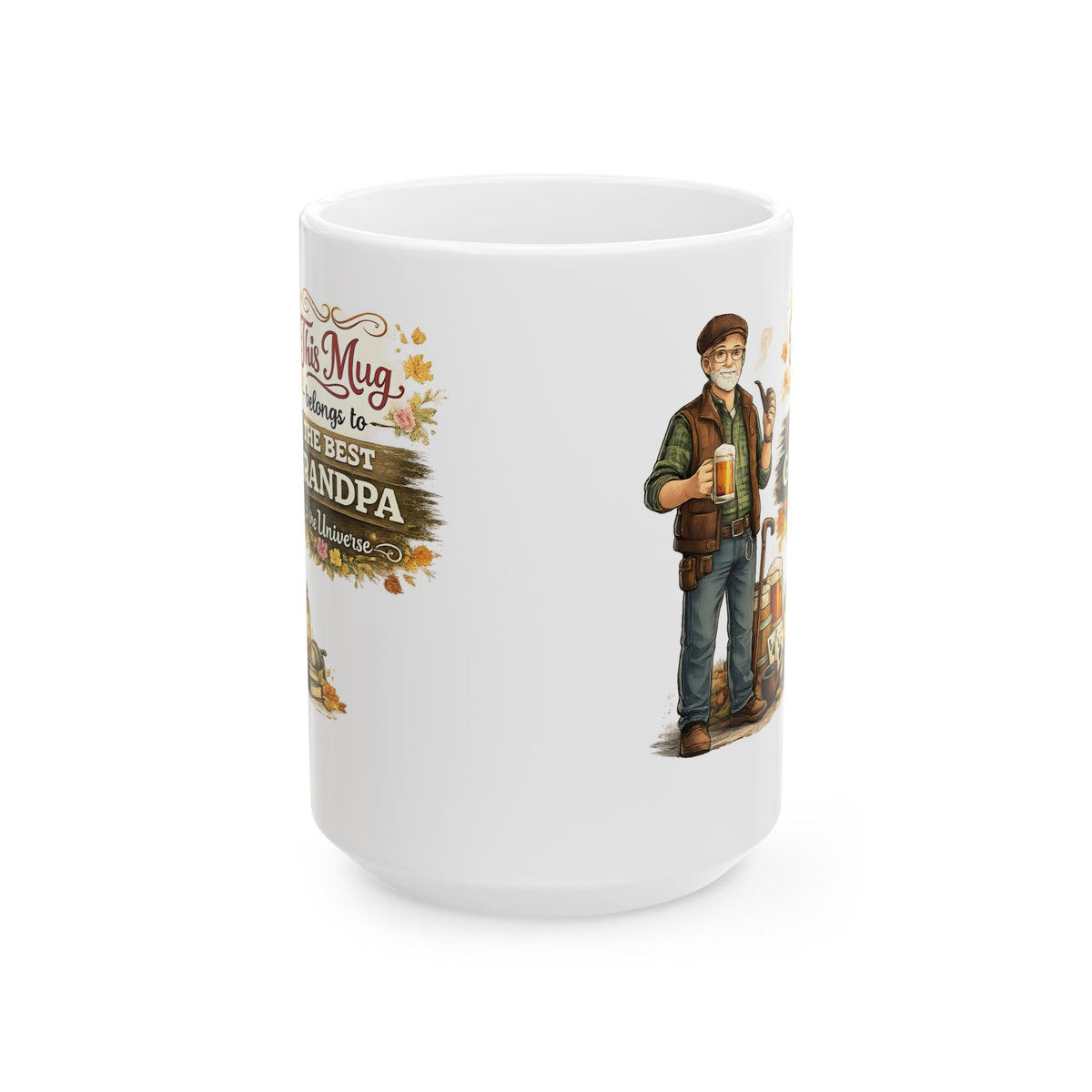Best Grandpa Mug This Mug Belongs To The Best Grandpa in the Universe, Grandpa Coffee Mug Gift