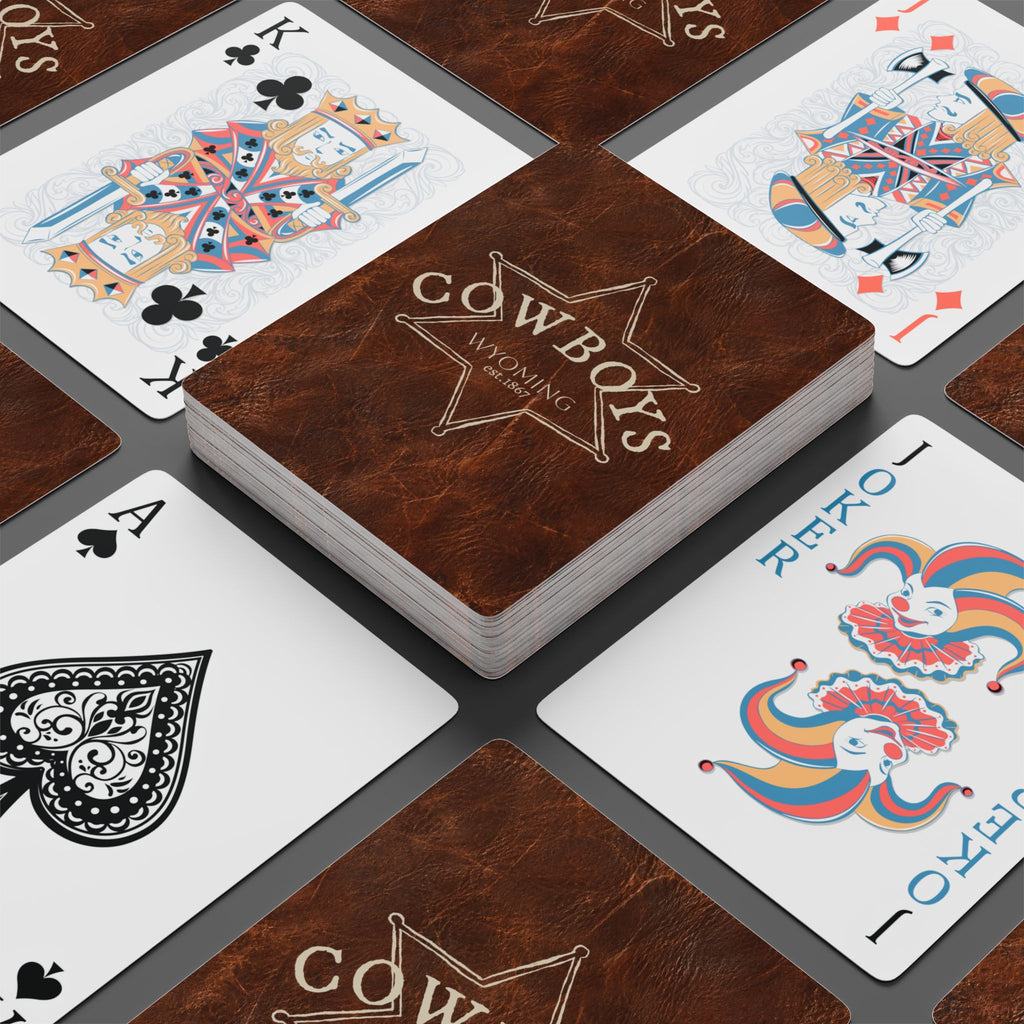 Wyoming Cowboy Poker Playing Cards – Western Design