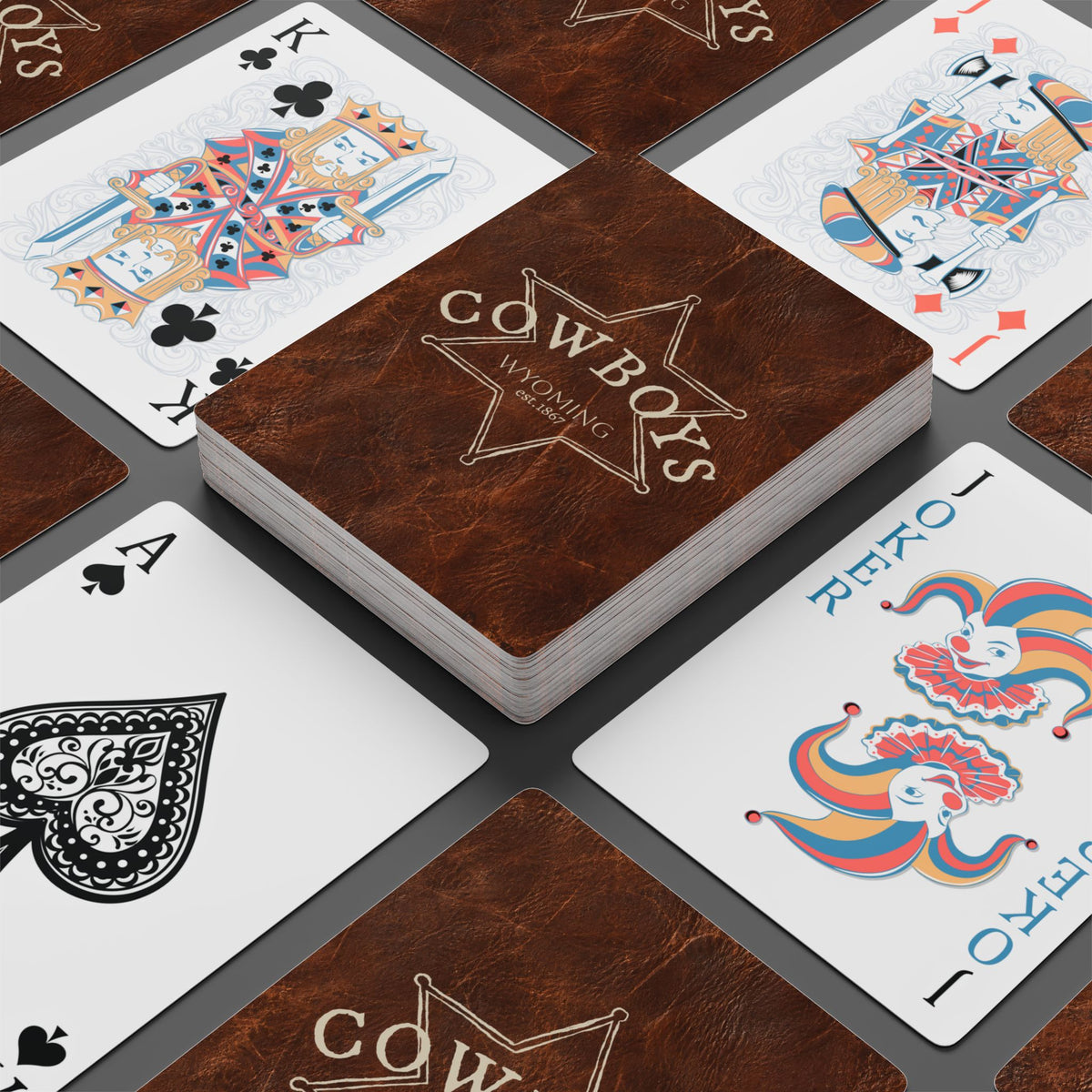 Wyoming Cowboy Poker Playing Cards – Western Design