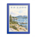 Bar Harbor Maine Vintage Framed Poster – Coastal Wall Art