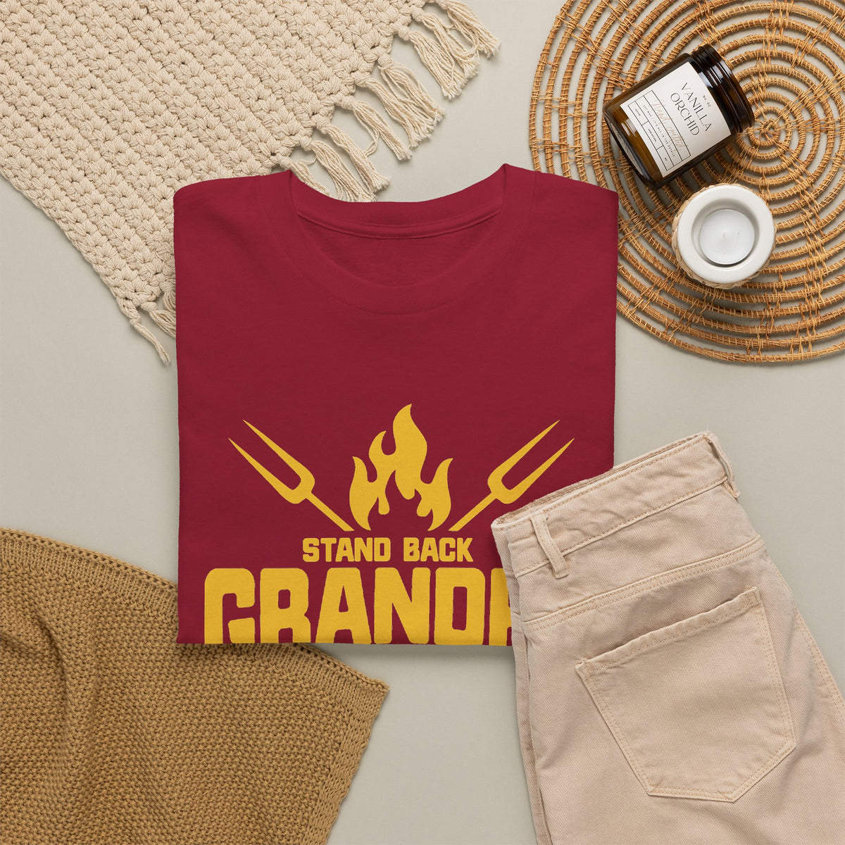 “Grandpa Is Grilling” T-Shirt – Funny BBQ & Grill Graphic Tee