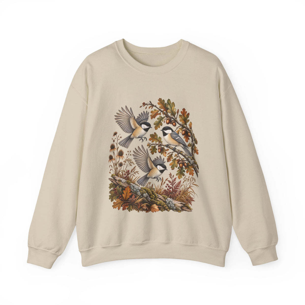 Woodland Birds Sweatshirt – Autumn Nature Design