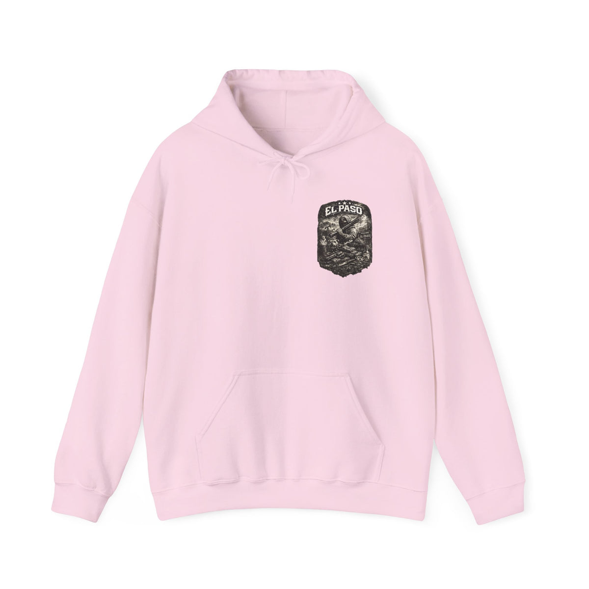 El Paso Hoodie Texas Border Streetwear, Dark Western Graphic Hoodie, Urban Unisex Sweatshirt