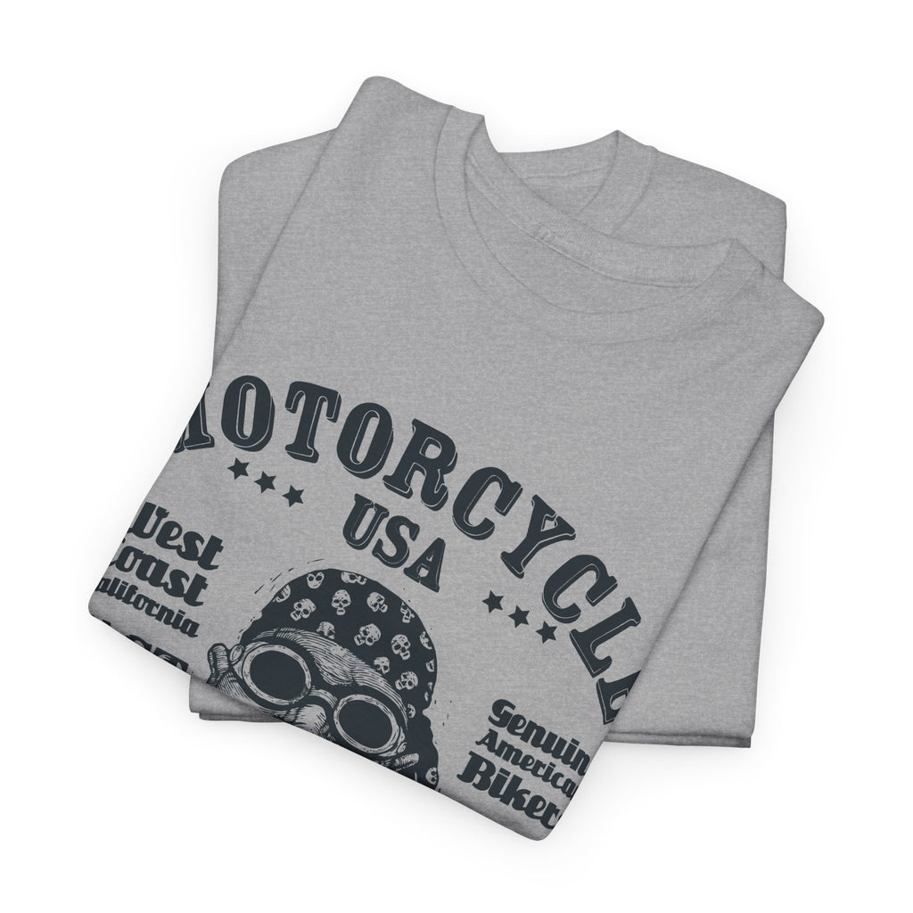 USA Motorcycle T-Shirt – Vintage Biker Life Graphic Tee