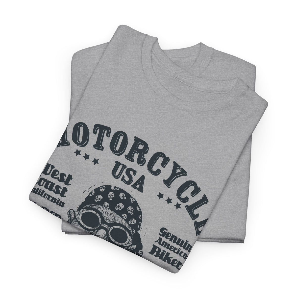 USA Motorcycle T-Shirt – Vintage Biker Life Graphic Tee