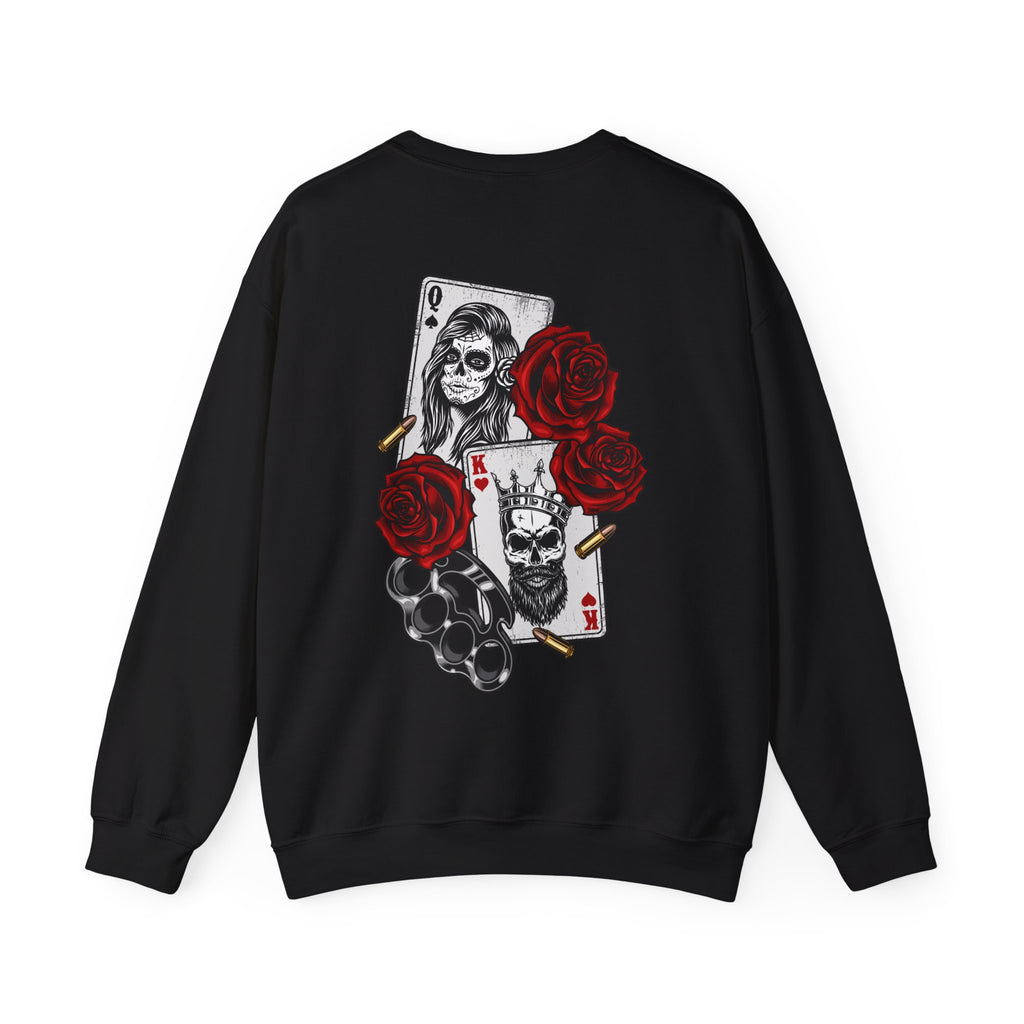 Gothic Floral Sweatshirt -  Edgy Streetwear