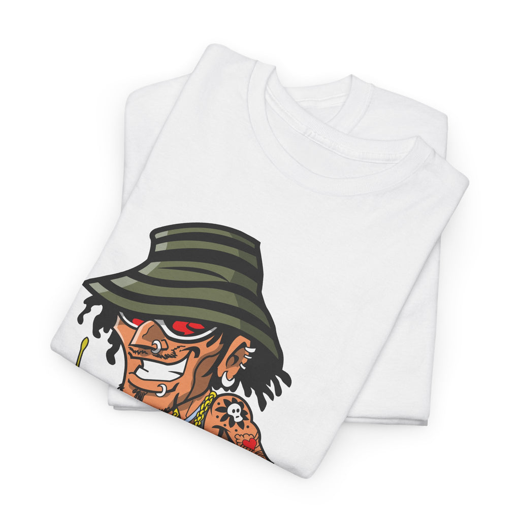 Drummer T-Shirt – Funny Cartoon Rock & Music Graphic Tee