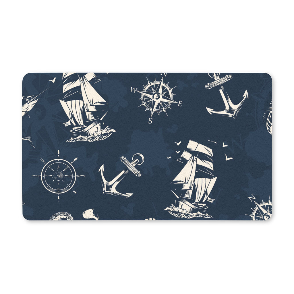 Nautical Sailboat Doormat – Coastal Ocean Entryway Mat