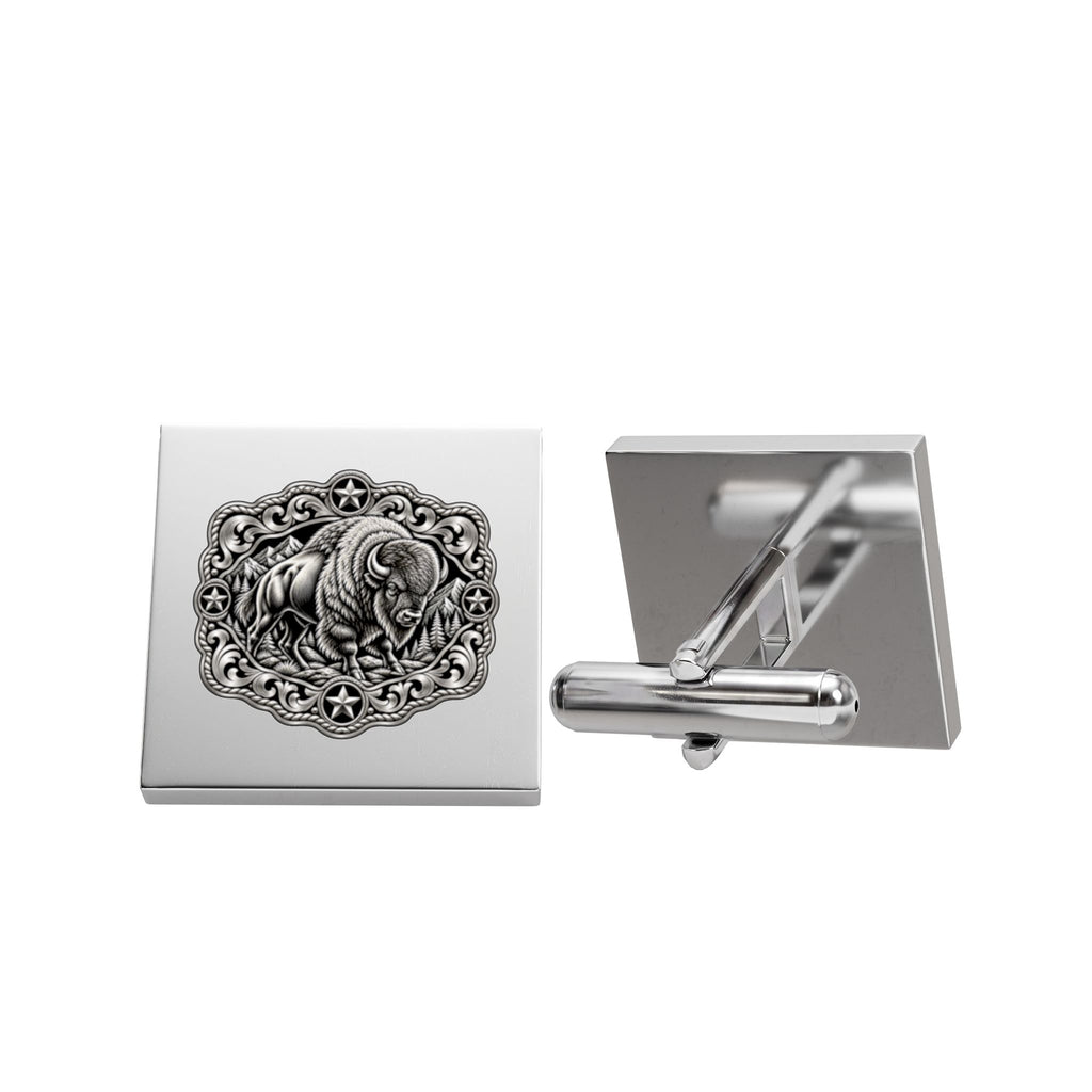 American Bison Cufflinks – Western Buffalo Cufflinks for Men