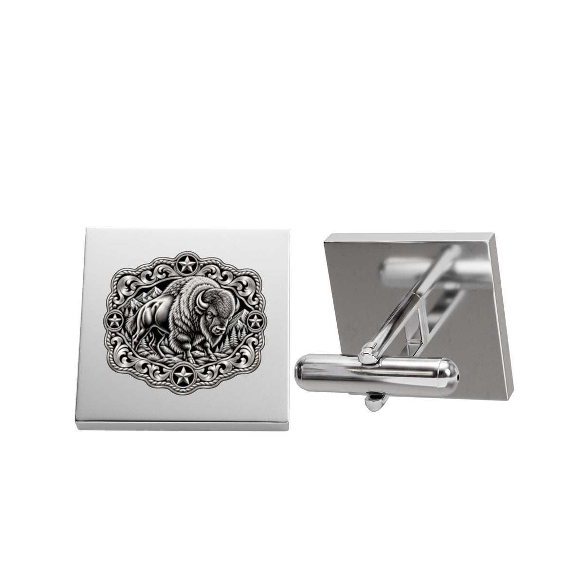 American Bison Cufflinks – Western Buffalo Cufflinks for Men