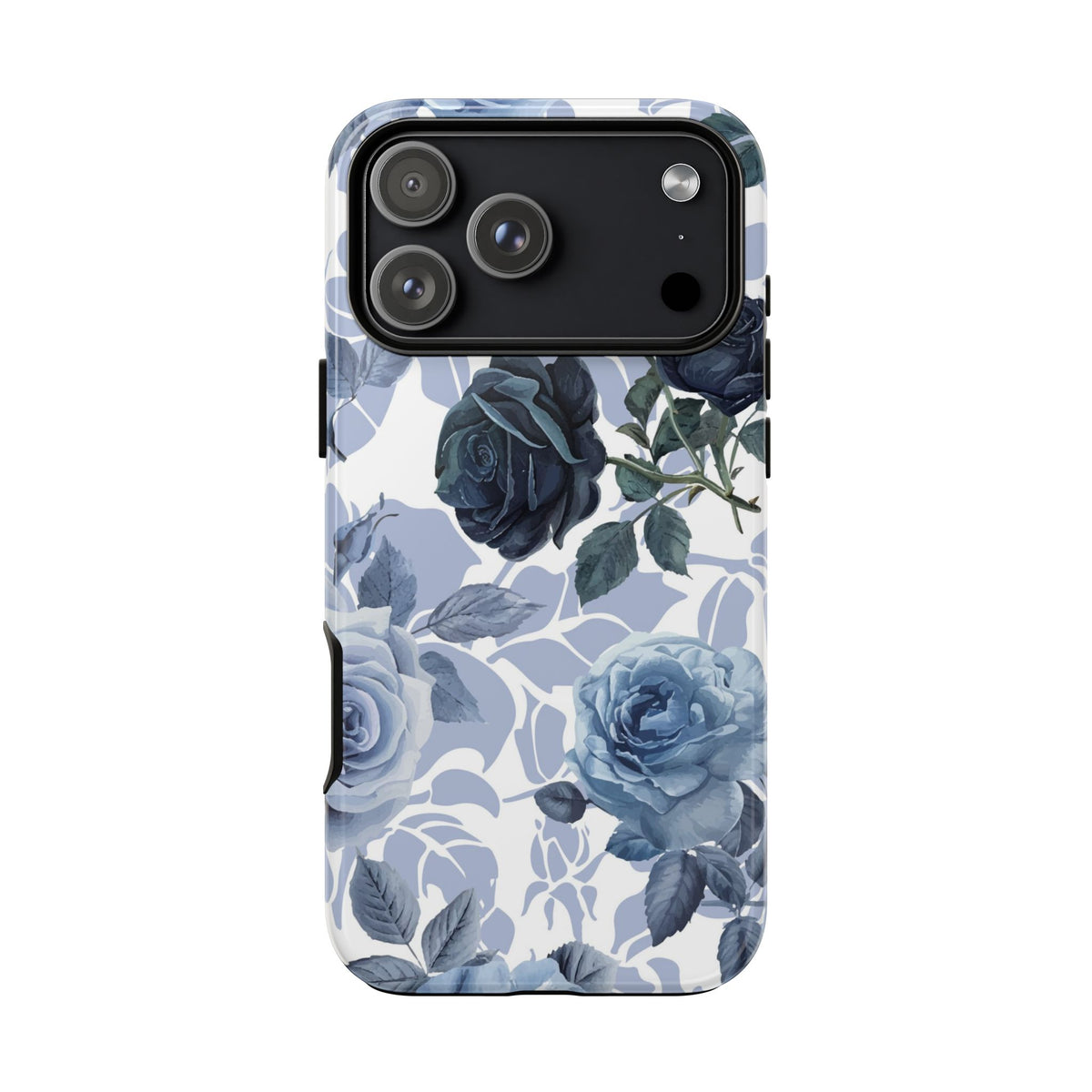 Blue Rose Phone Case – Elegant Floral Tough Case
