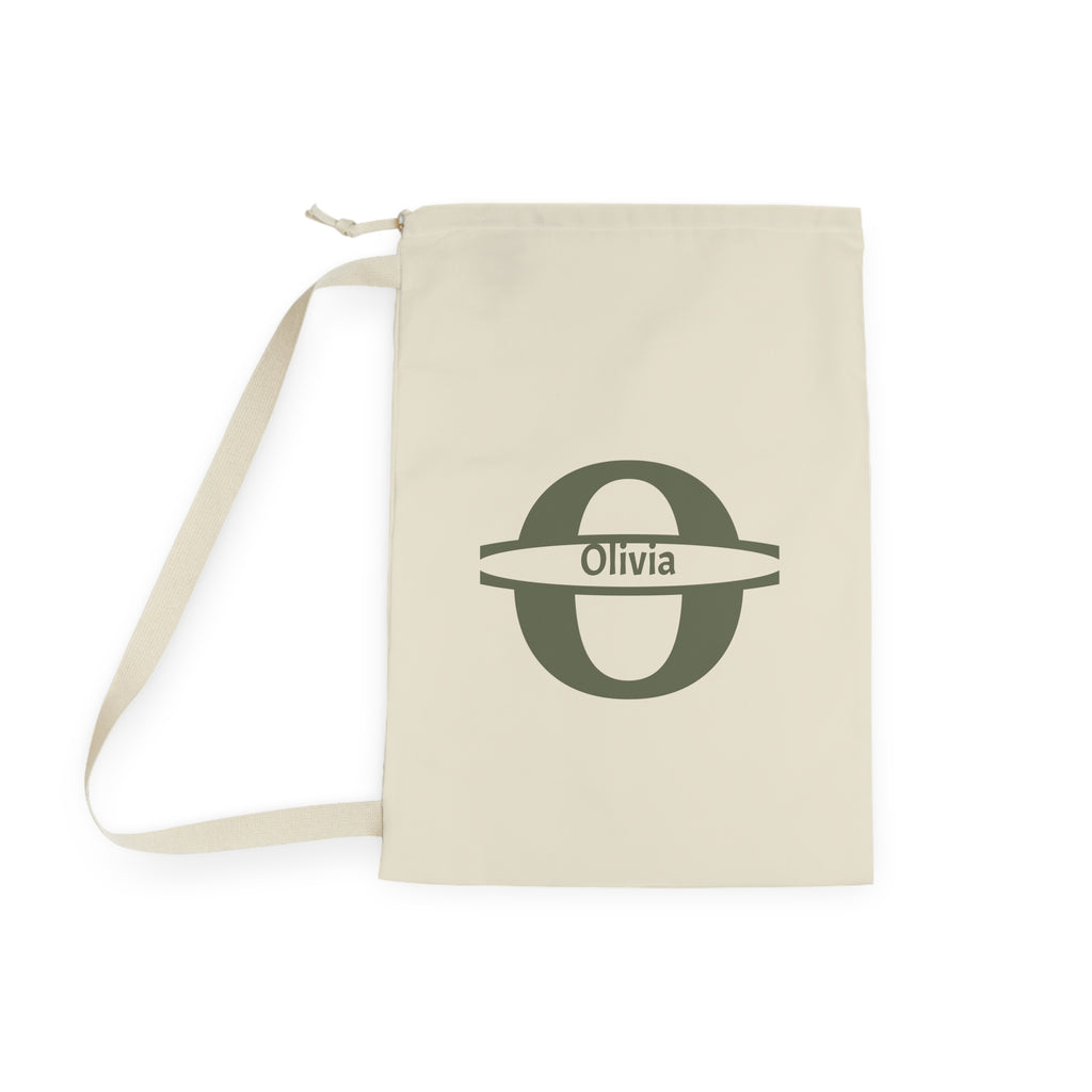 Personalized  Monogram Laundry Bag | Personalized Initial Canvas Laundry Bag