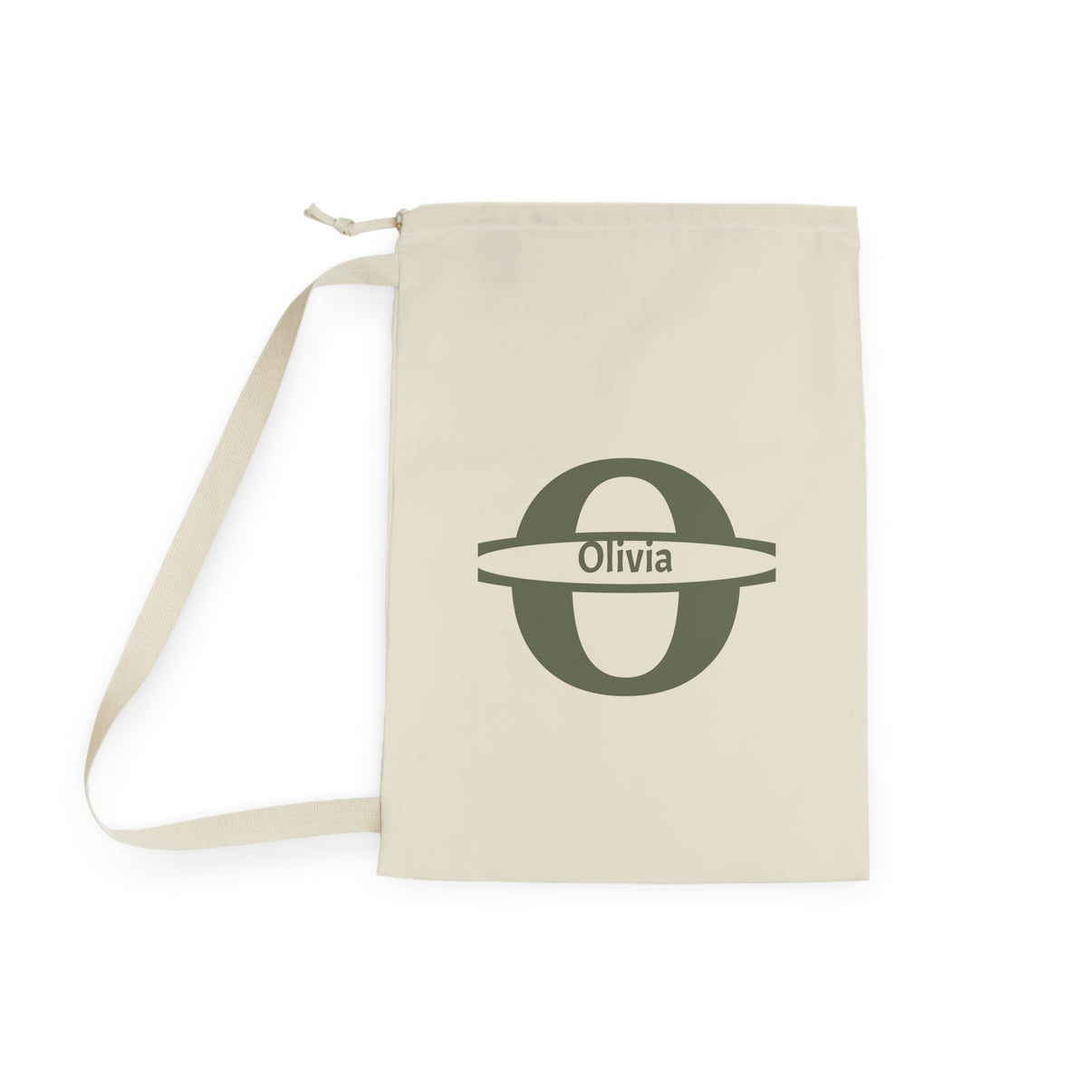Personalized  Monogram Laundry Bag | Personalized Initial Canvas Laundry Bag