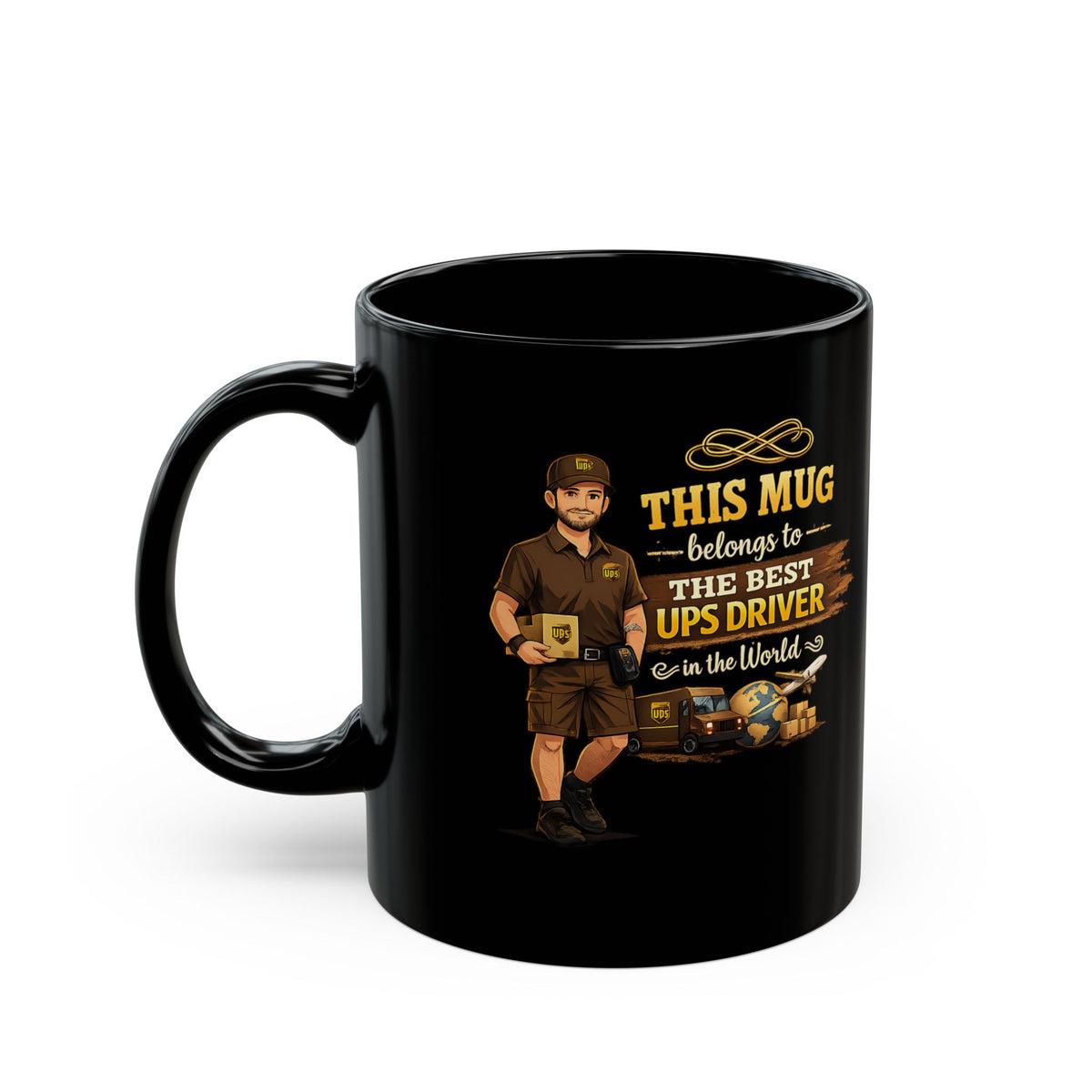 Best Delivery Driver Mug  This Mug Belongs To The Best Shipping Courier in the Universe, Delivery Driver Coffee Mug Gift