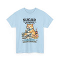 “Sugar Junkie – Diabetic Nightmare” T-Shirt – Funny Cat Graphic Tee