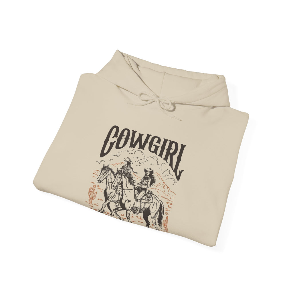 Cowgirl Horse Hoodie  Vintage Western Graphic Sweatshirt