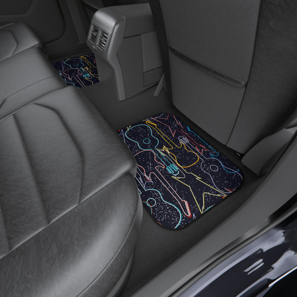 Electric Guitar Car Floor Mats – 4-Piece Set | Bamerix
