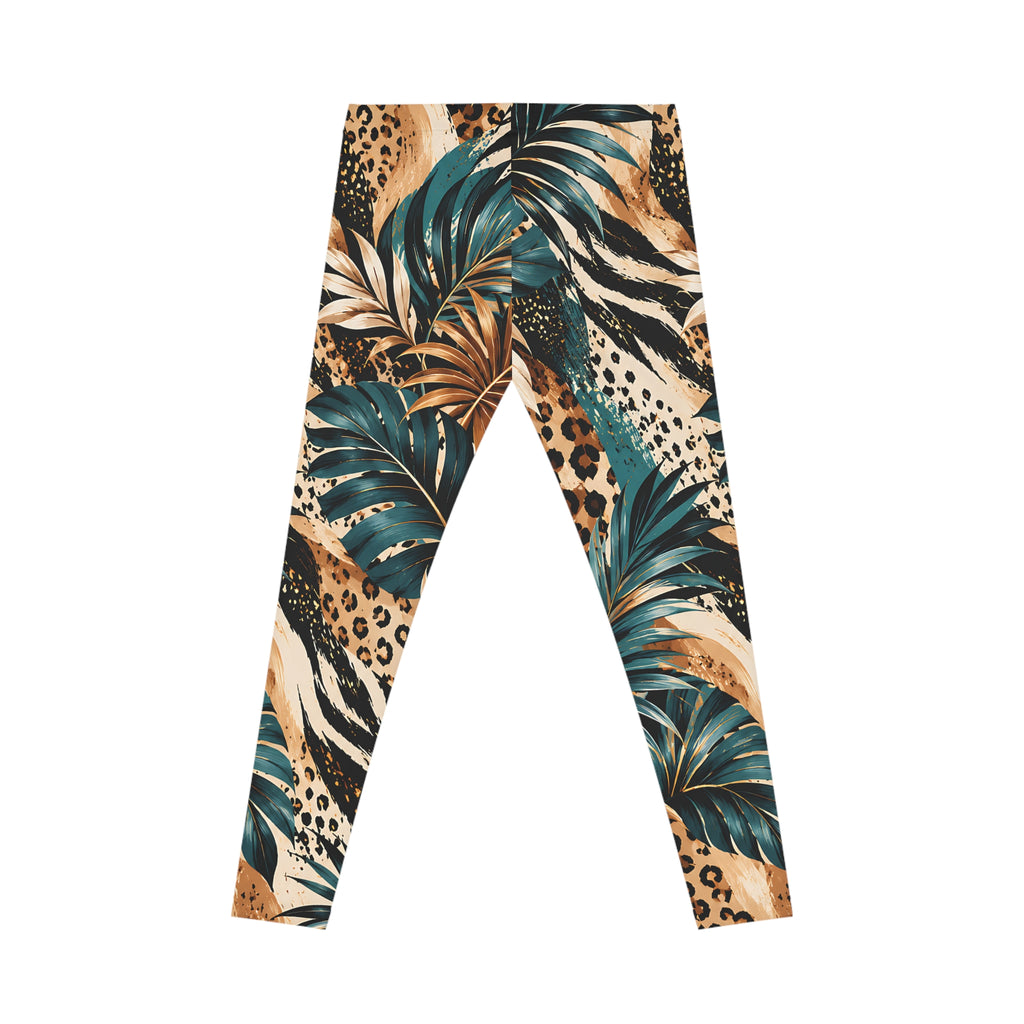 Tropical Leopard Leggings – Botanical Animal Print