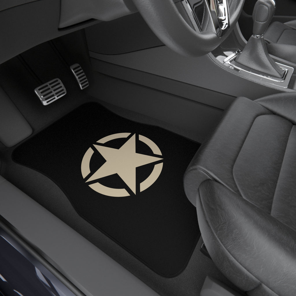 Military Star Car Floor Mats – 4-Piece Set | Bamerix