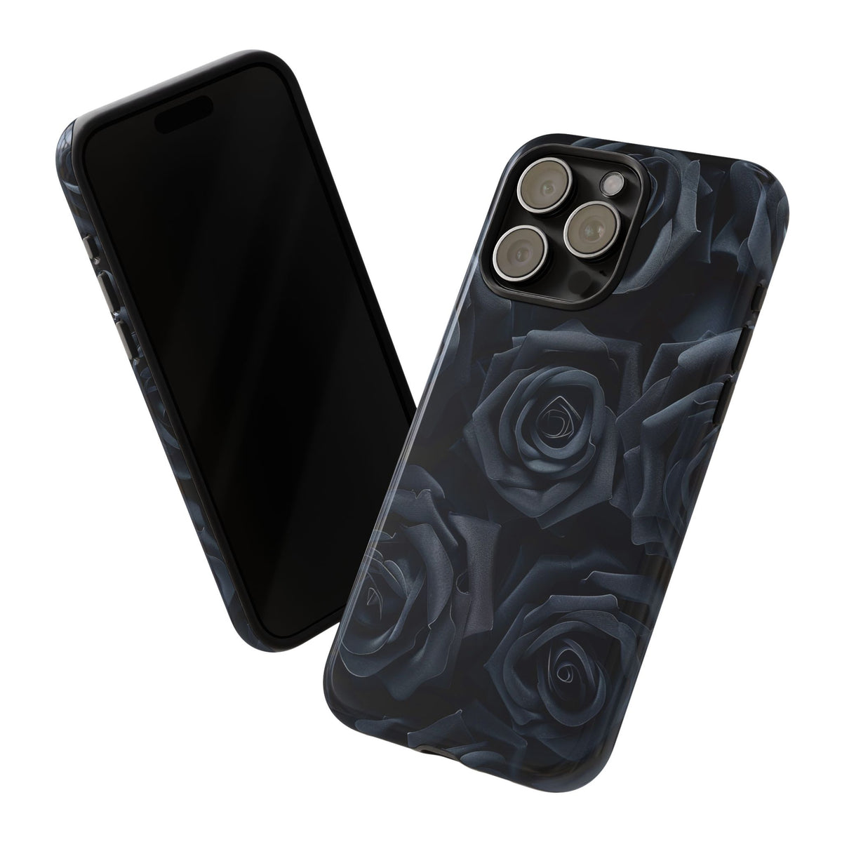 Black Rose Phone Case – Dark Floral Tough Case
