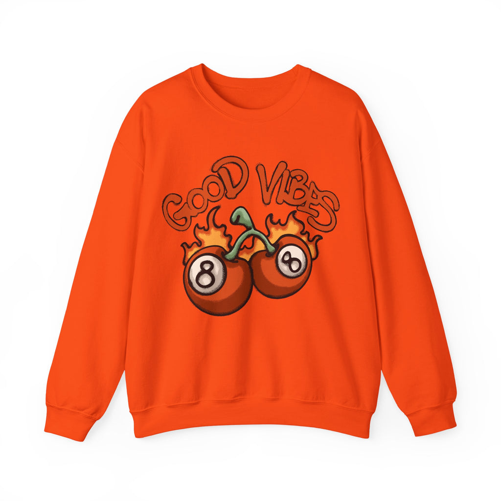 Good Vibes Flaming 8-Ball Tomatoes Sweatshirt