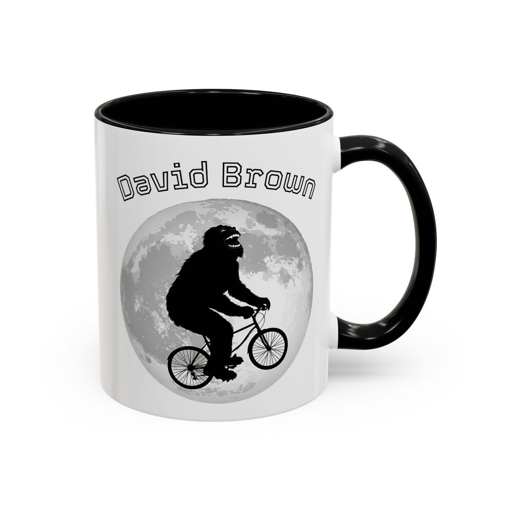 Personalized Bigfoot Mug with Name – Funny Sasquatch Bicycle Gift