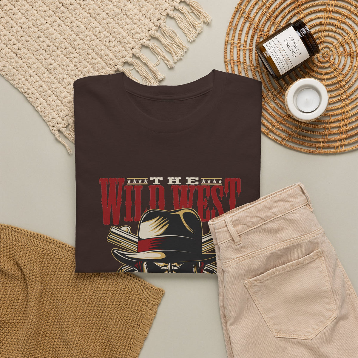 Wild West American Legend T-Shirt – Cowboy Skull Vintage Western Tee