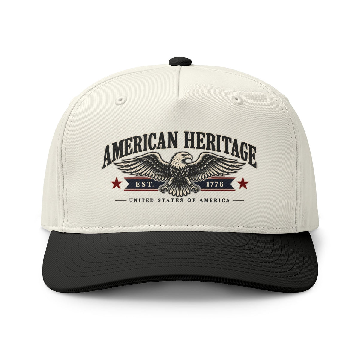 American Heritage Two-Tone Cap – Vintage Eagle USA Baseball Hat
