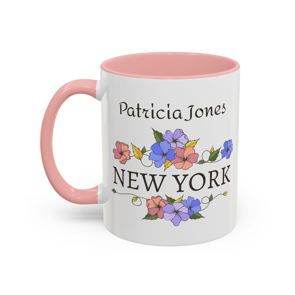 Personalized New York Mug with Name – Floral NYC Gift