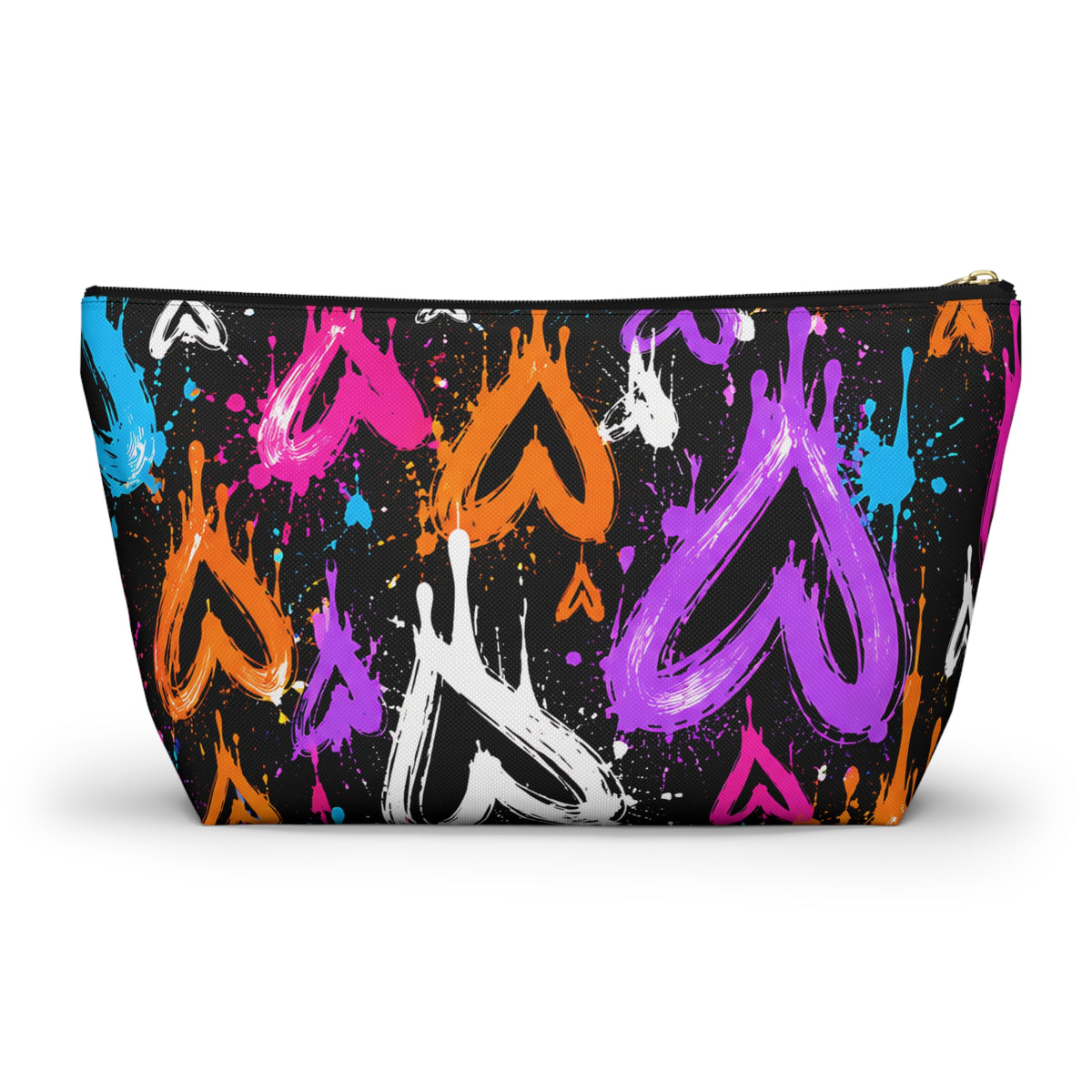 Graffiti Heart Pouch – Colorful Street Art Print