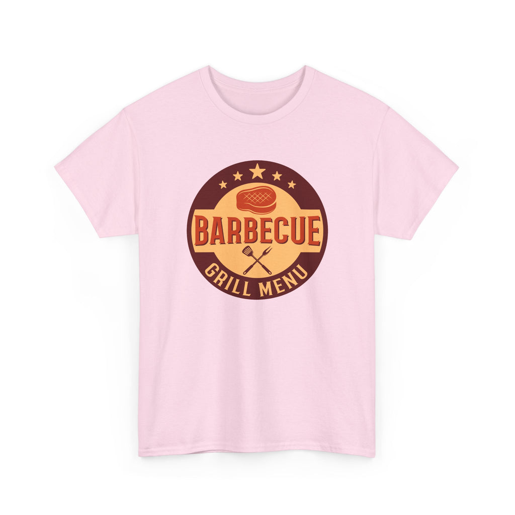 BBQ Grill Menu T-Shirt – Vintage Barbecue Cooking Graphic Tee