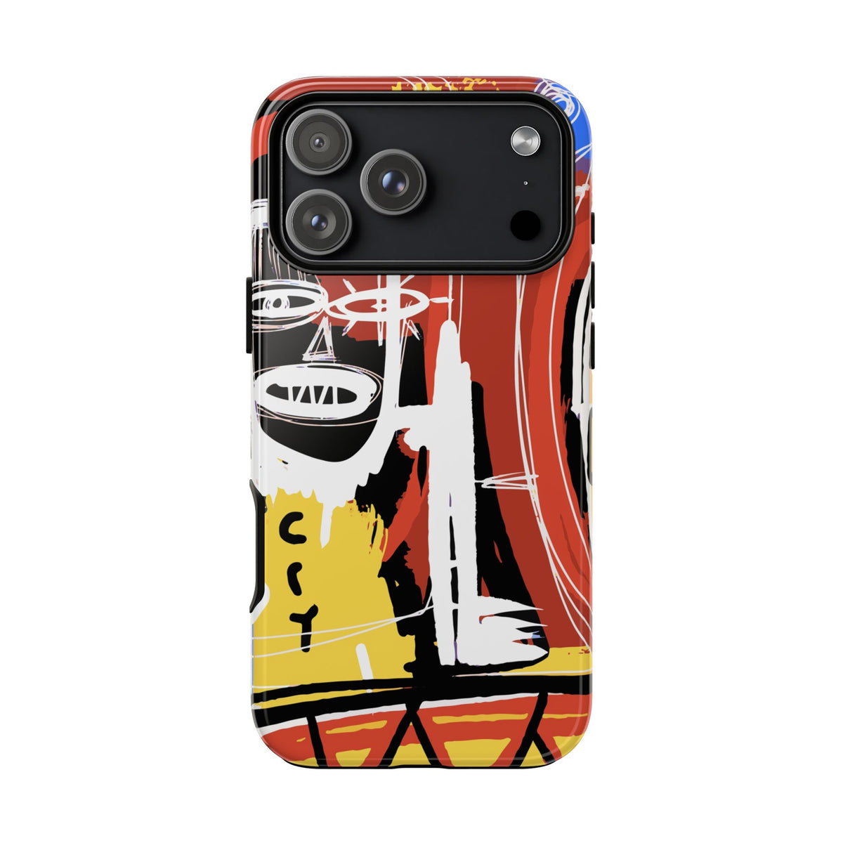 Abstract Street Art Phone Case – Colorful Urban Tough Case