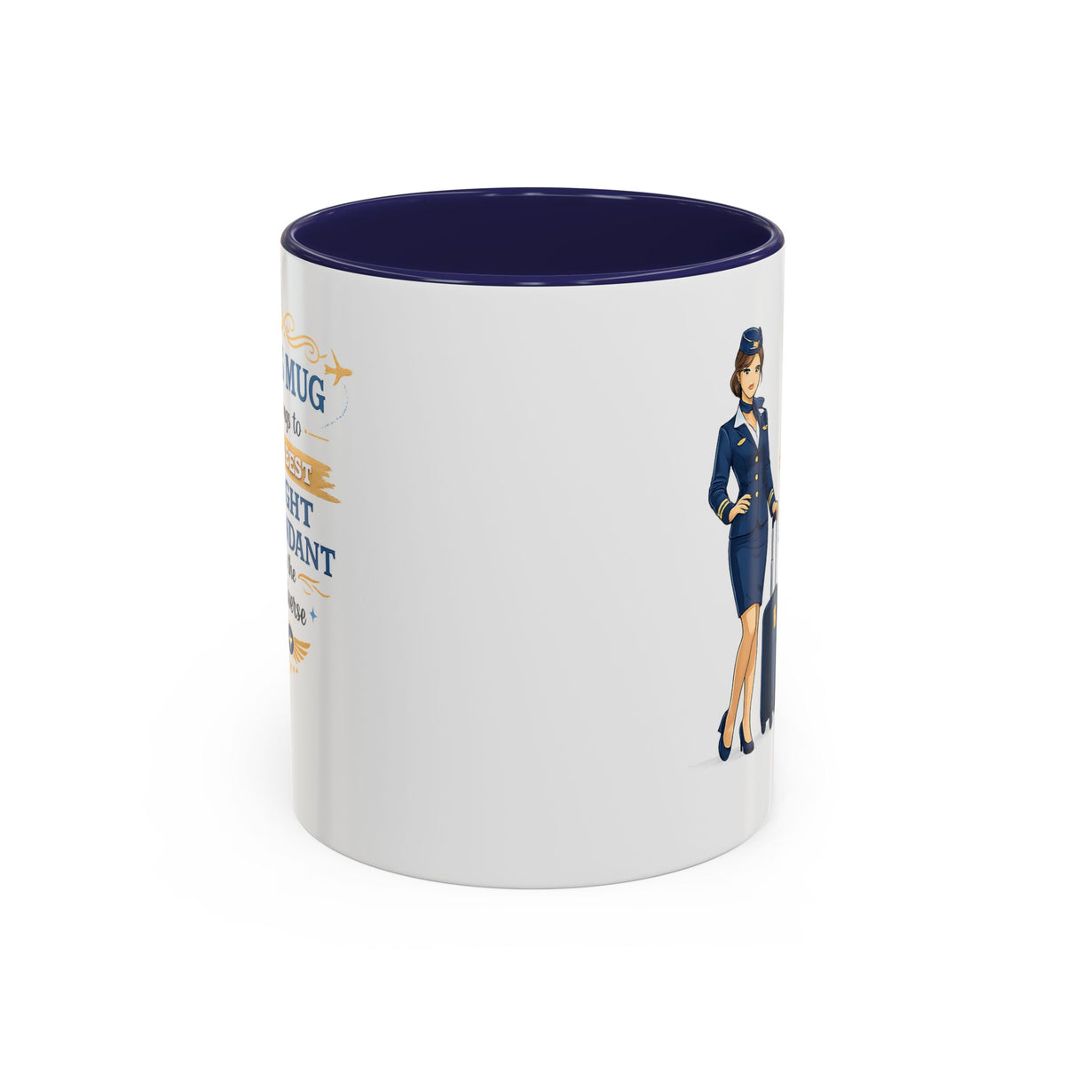 Best Flight Attendant Mug  This Mug Belongs To The Best Flight Attendant in the Universe, Cabin Crew Coffee Mug Gift