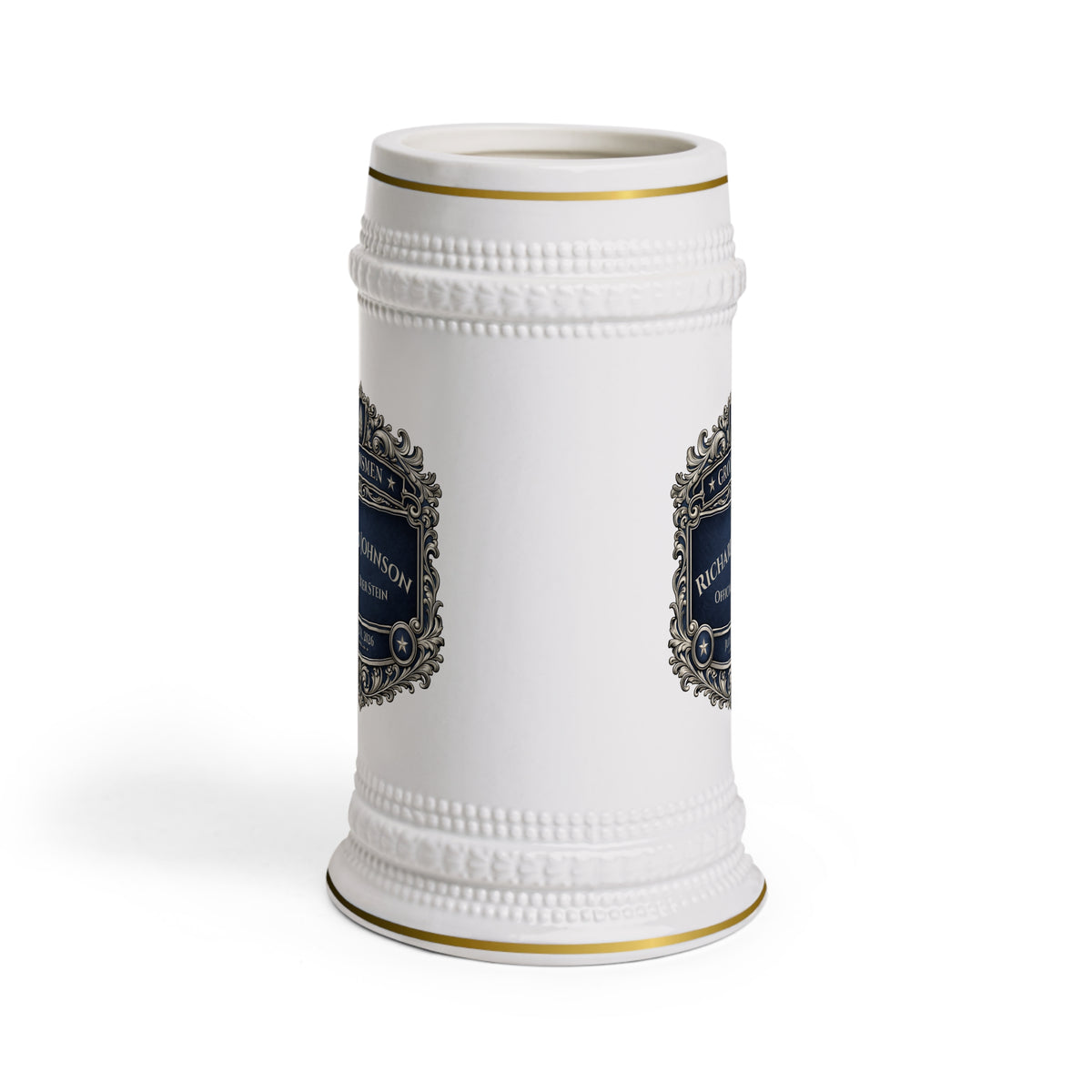 Personalized Groomsmen Beer Stein 22oz - Custom Name Wedding Beer Mug