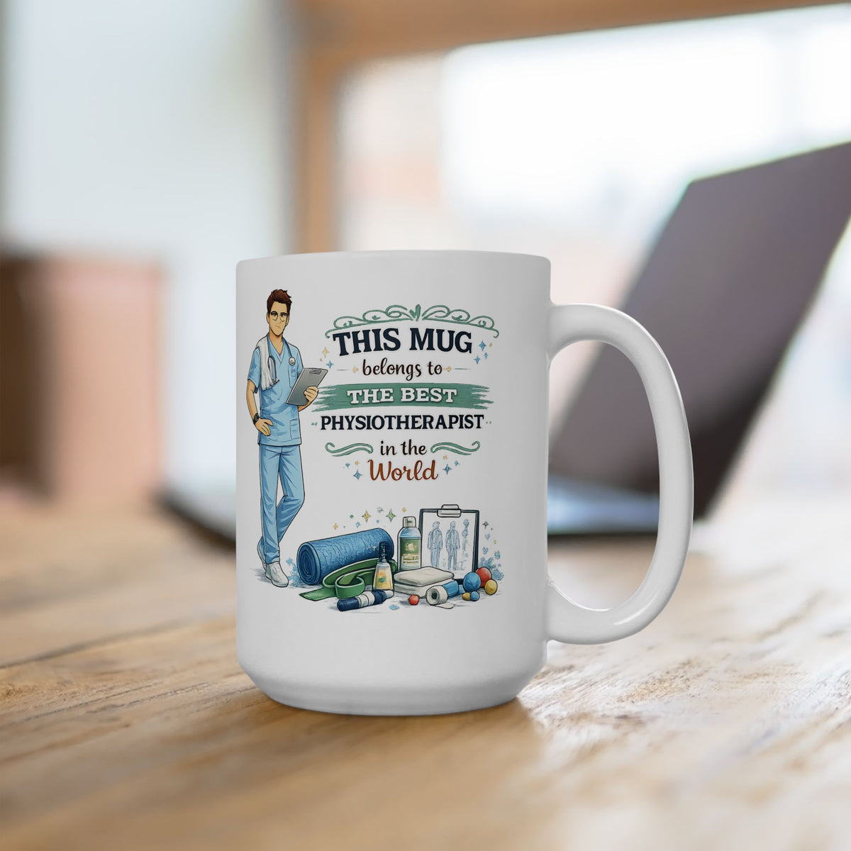Best Physiotherapist Mug This Mug Belongs To The Best Physiotherapist in the World, Physical Therapist Gift