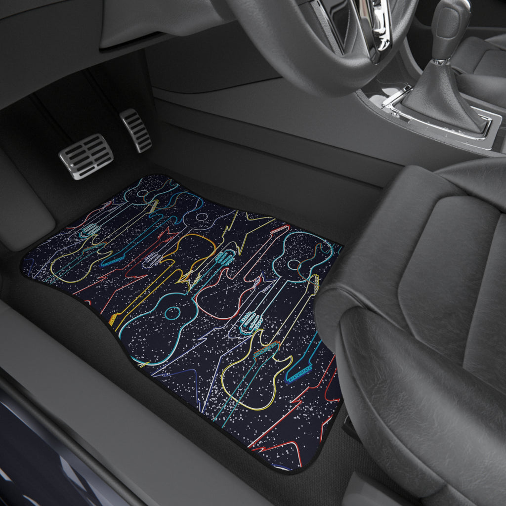 Electric Guitar Car Floor Mats – 4-Piece Set | Bamerix