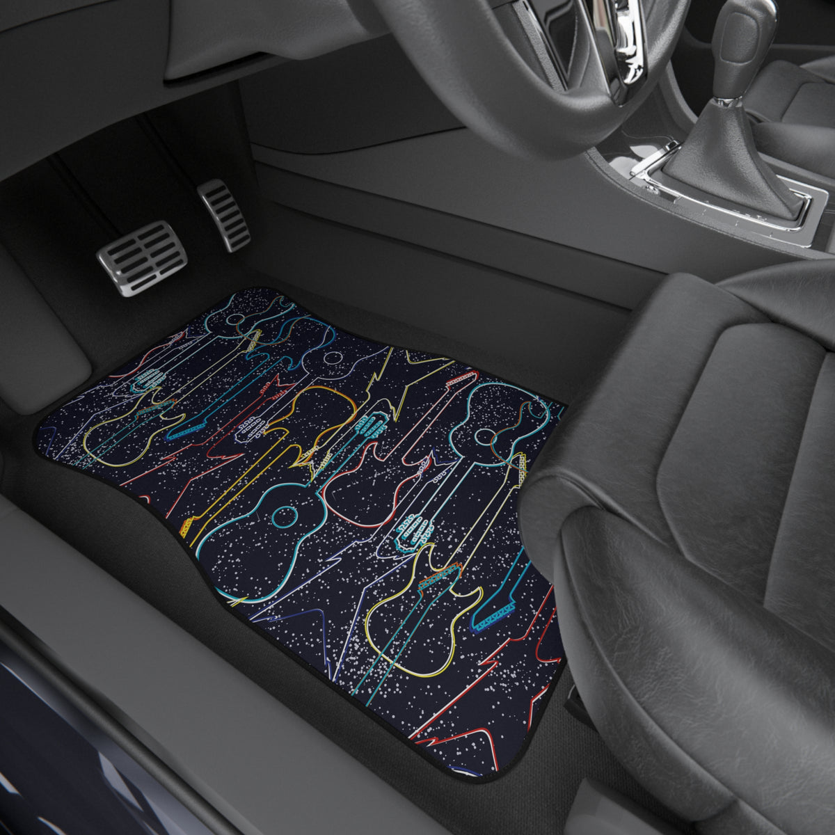 Electric Guitar Car Floor Mats – 4-Piece Set | Bamerix