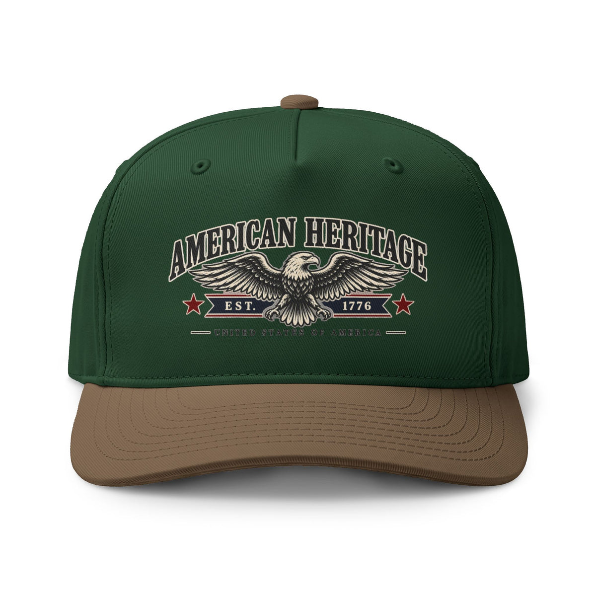American Heritage Two-Tone Cap – Vintage Eagle USA Baseball Hat