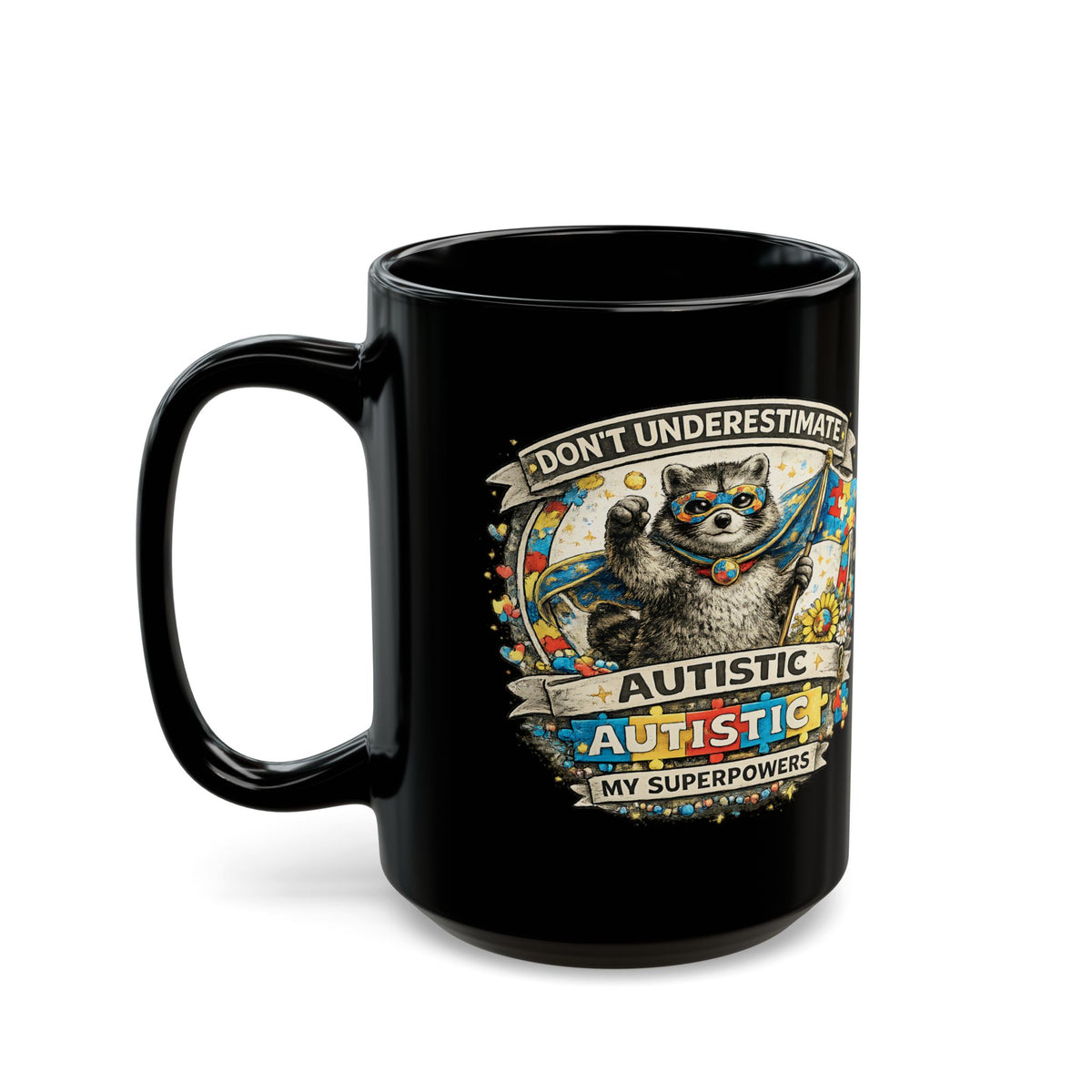 Autism Awareness Mug Dont Underestimate Autistic Superpower Coffee Cup Gift
