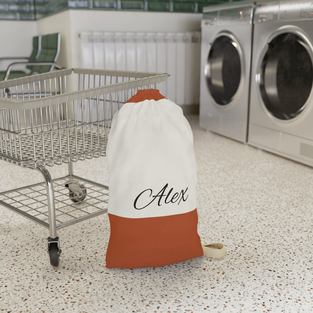 Personalized Name Laundry Bag, Canvas Laundry Sack | Monogram Laundry Bag
