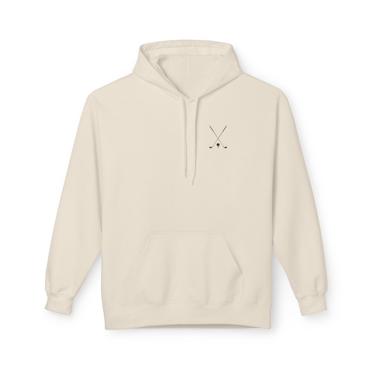 Minimalist Crossed Hockey Sticks Hoodie
