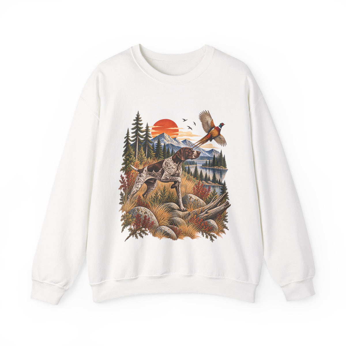 Hunting Dog & Pheasant Sweatshirt – Outdoor Hunter Design