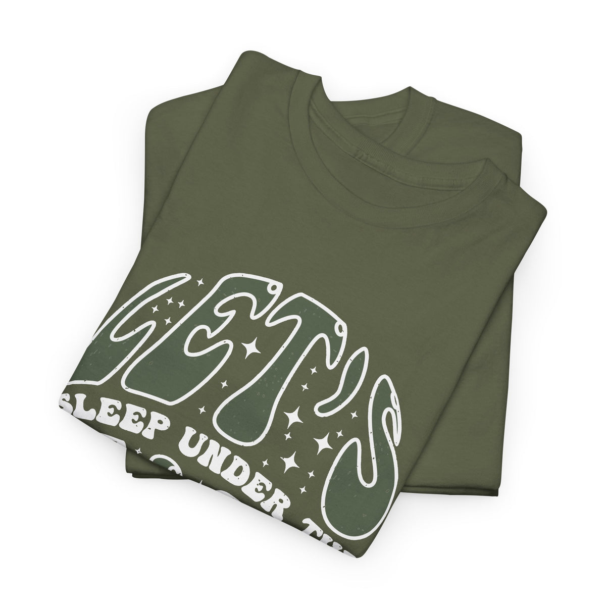 “Let’s Sleep Under the Stars” T-Shirt – Camping & Outdoor Graphic Tee