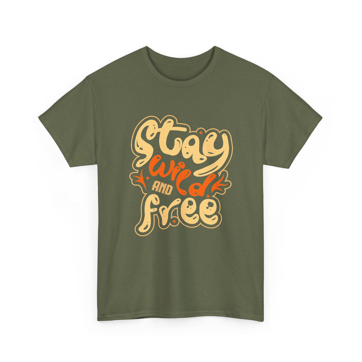 “Stay Wild and Free” T-Shirt – Boho Nature Graphic Tee
